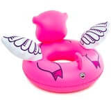 Funny inflatable pool float shaped like a flying pig
