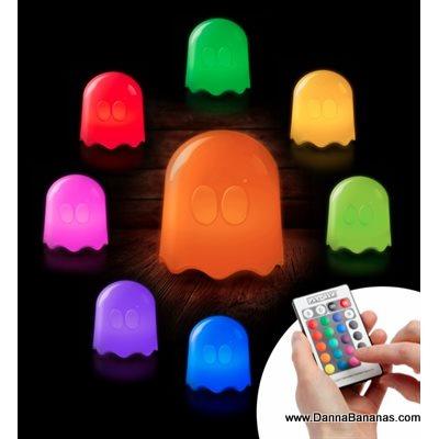 Pac-Man Ghost Lamp in the Bedroom Picture
