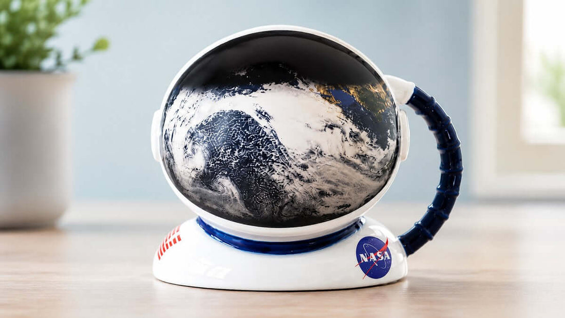 Colour-changing astronaut mug with cosmic space design, funny Father’s Day gift for Canadian dads