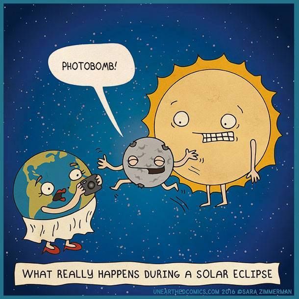 Amidst the eclipse, jokes sparked laughter! 😂