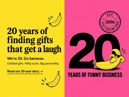 Danna Bananas Turns 20: An Interview with the Top Banana (That Would Be Me) celebration graphic.