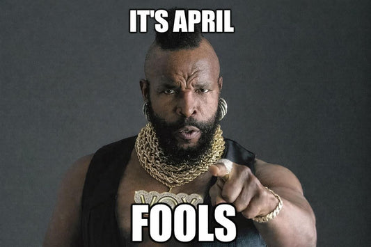 April Fools meme pointing at viewer saying It's April Fools