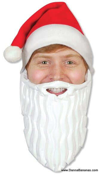 A Santa hat and beard... Emergency Santa Kit