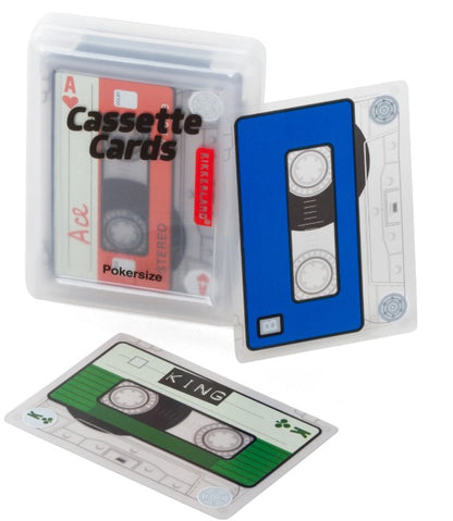 Cassette Playing Cards in a Box with 2 Card out of the Box