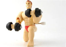 Dumbbell Dwayne the Windup Bodybuilder.