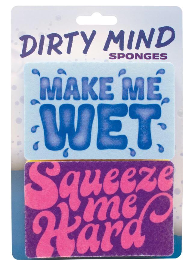Make Me Wet Squeeze Me Hard Kitchen Sponge Set