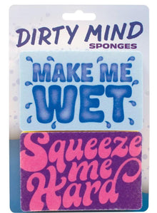 Make Me Wet Squeeze Me Hard Kitchen Sponge Set