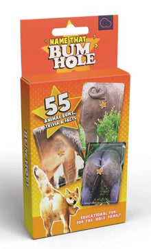 Name That Bum Hole Card Game Box
