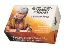 Star Trek The Wash of Khan bar soap wrapped in a Star Trek themed wrapper.