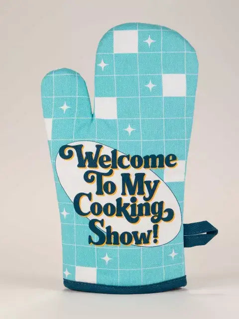 Welcome to my Cooking Show Oven Mitt, the front side.