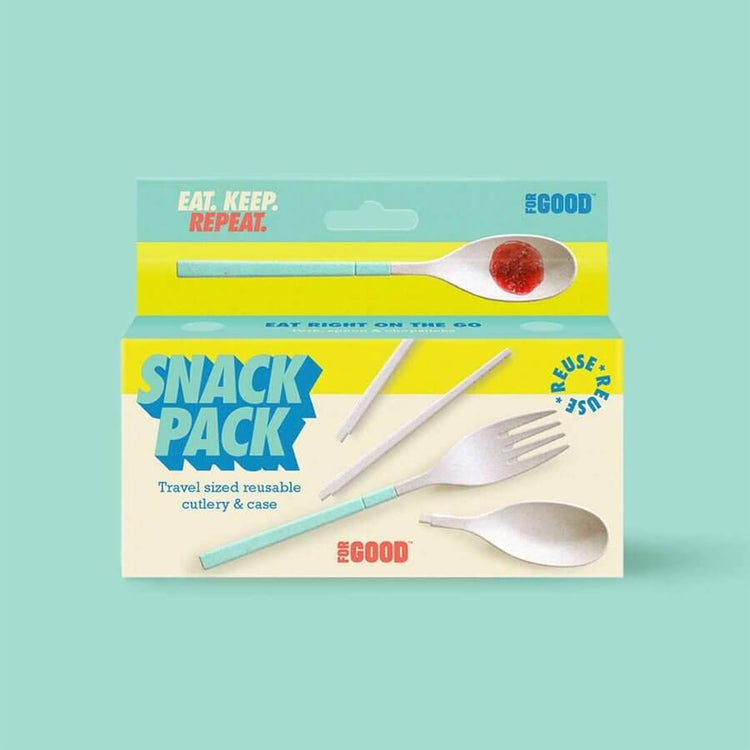 For Good – Snack Pack Travel sized reusable cutlery and case
