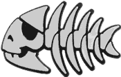 Pirate Fish Car Emblem