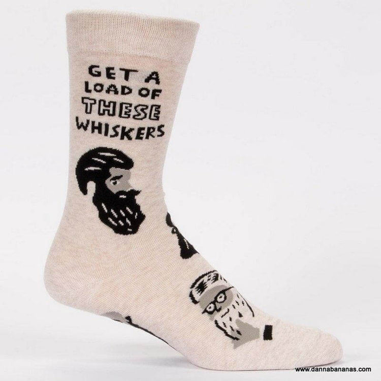 Get A Load Of These Whiskers Men's Crew Socks