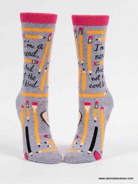 I'm A Nerd And Not The Cool Kind Women's Crew Socks