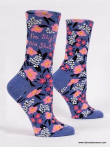 I'm Shy No Shit Women's Socks Front Picture