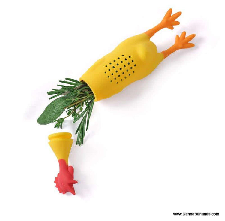 Le Crock Coq Herb Infuser in the Soup Picture