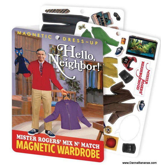Hello Neighbor! Mr. Rogers' Dress Up Magnet Set Contents Picture