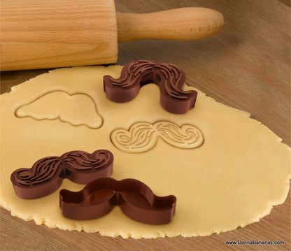 Munchstaches Cookie Cutters