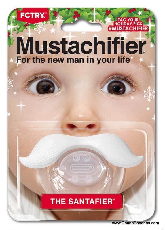 Santafier Mustache Pacifier – Danna Bananas