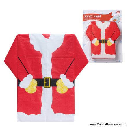 Santa Suit Holiday Napkins Box Picture