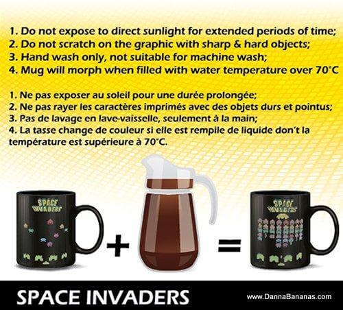 Space Invaders Morph Mug