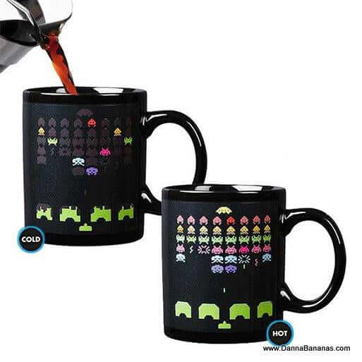 Space Invaders Morph Mug Back of Box Picture